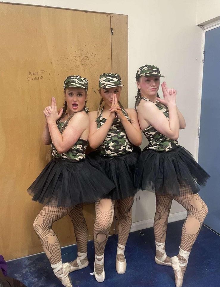 Students striking final pose at Clairemarie’s show